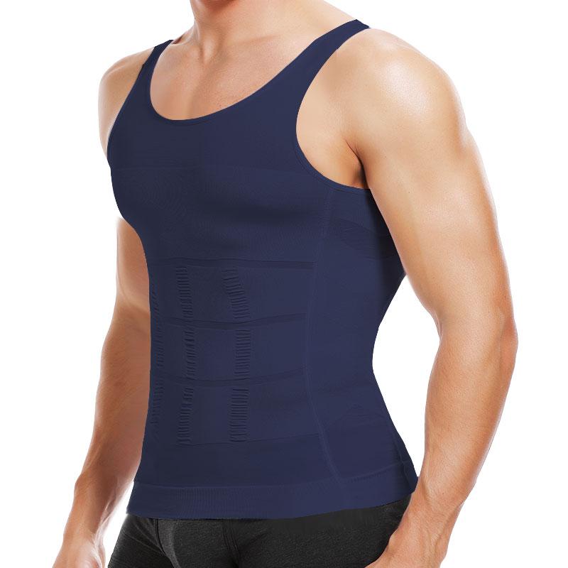 Men Solid Compression Vest Shaping Vest
