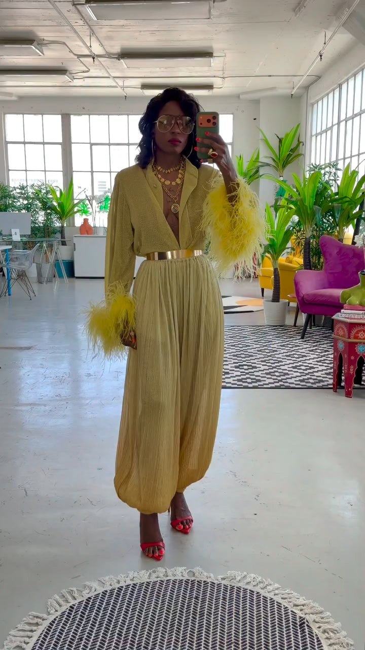 Chartreuse Jumpsuit