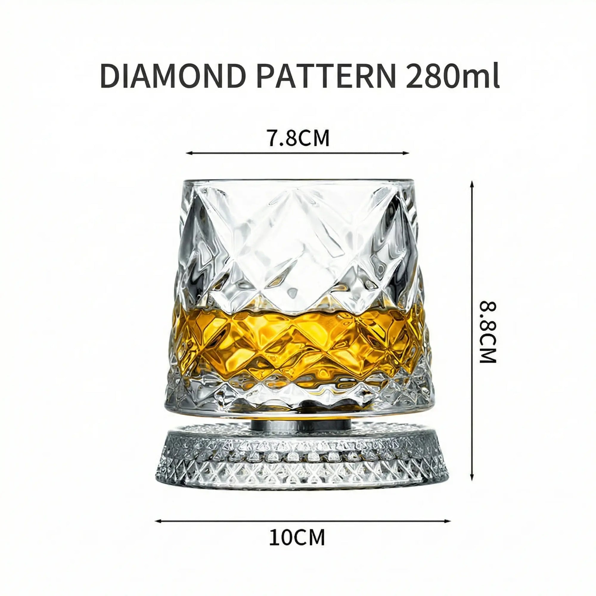 Diamond Cut Spinning Tumbler