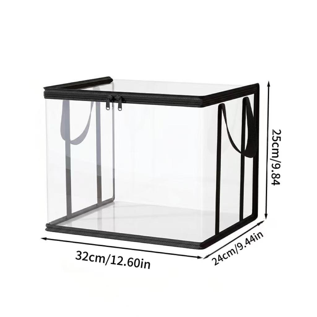Premium Transparent Foldable Children's Doll Storage Bucket