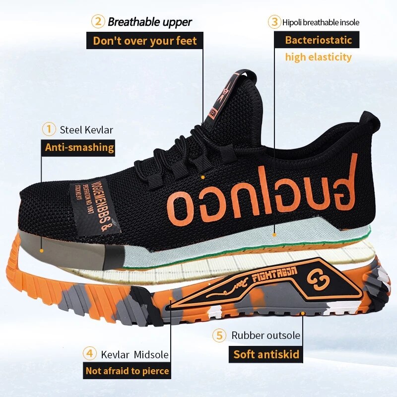 Steel Toe Shoes Men Safety Shoes