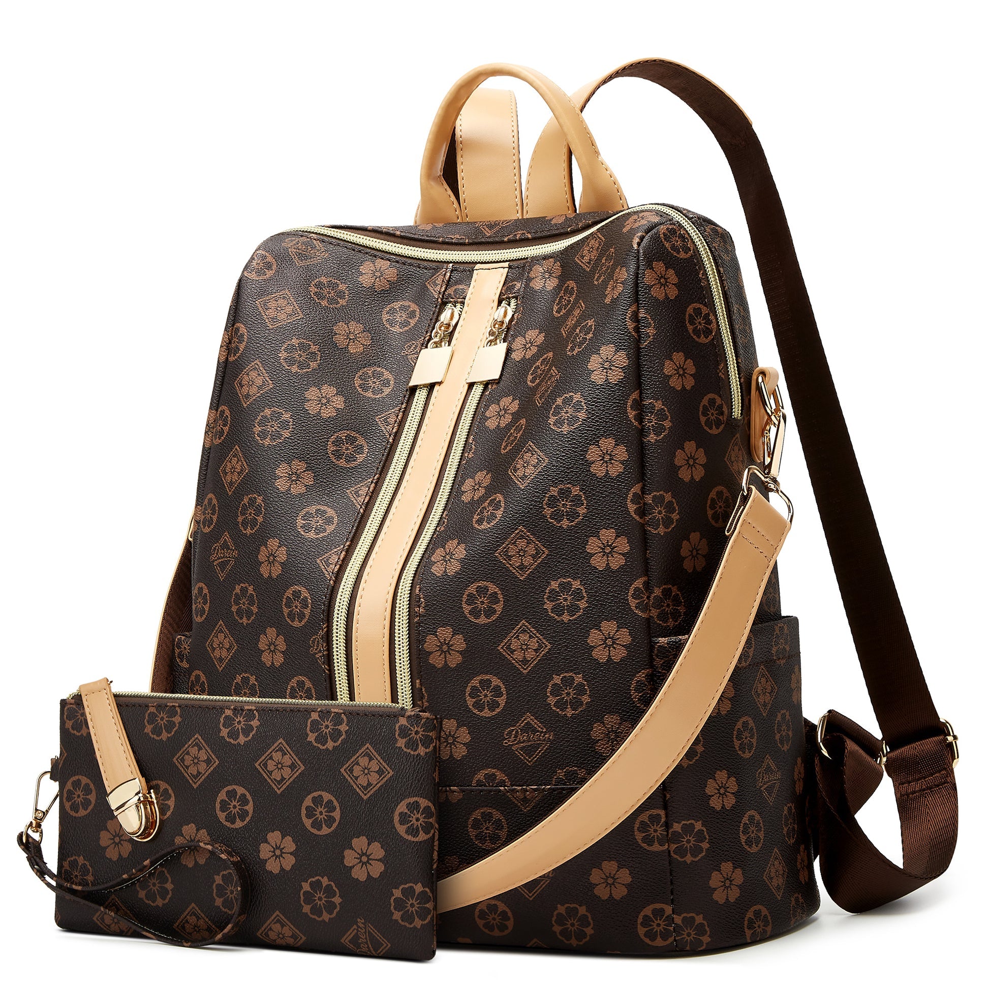 Womens Leather Travel Backpack