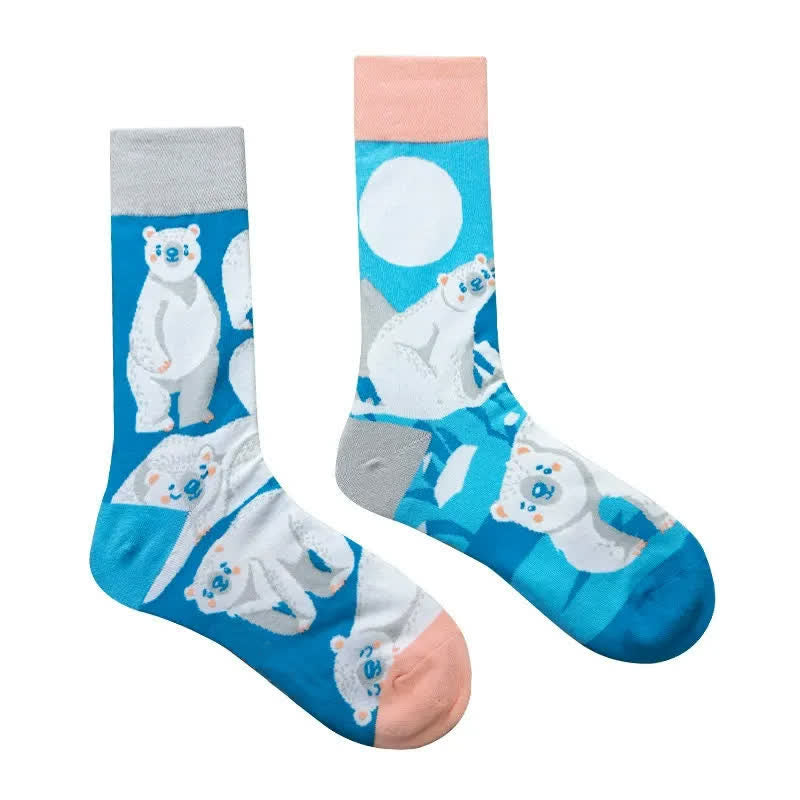 Plusock Polar Bear Quarter Socks