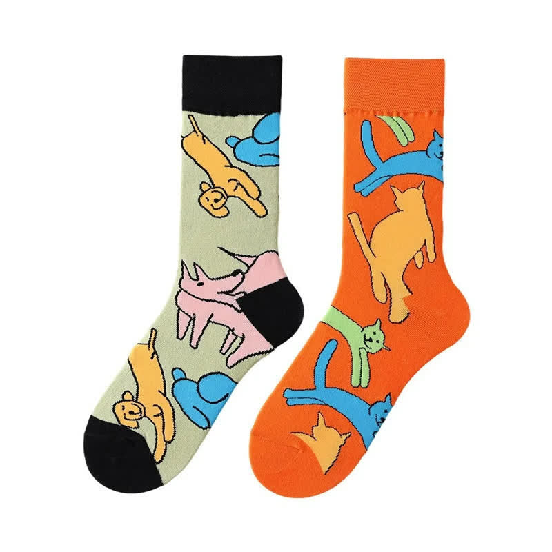 Plusock Playful Dog Cat Quarter Socks