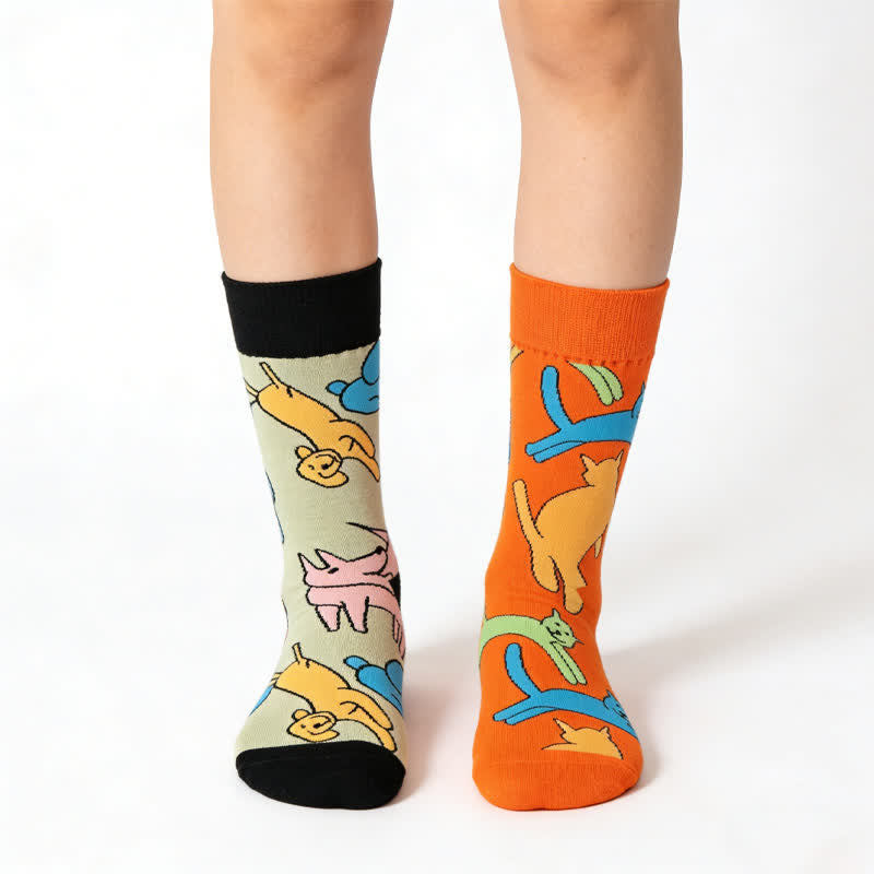 Plusock Playful Dog Cat Quarter Socks