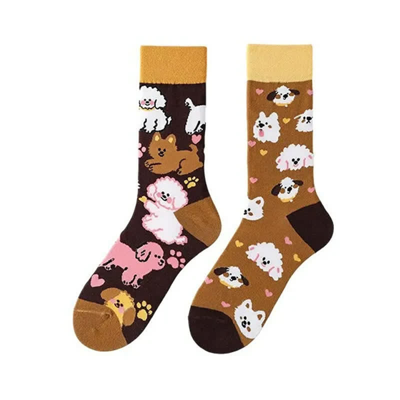 Plusock Cute Dog Quarter Socks