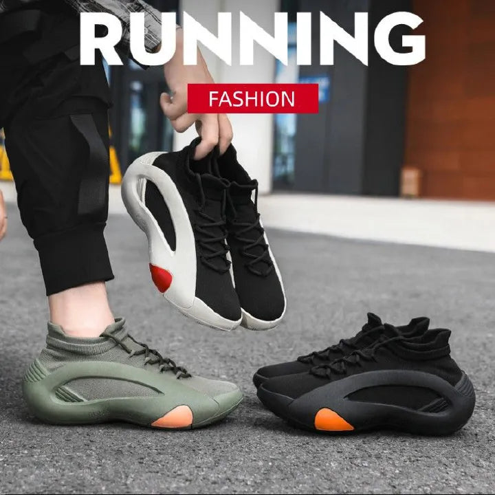 Mens Breathable Knit SlipOns Sneakers