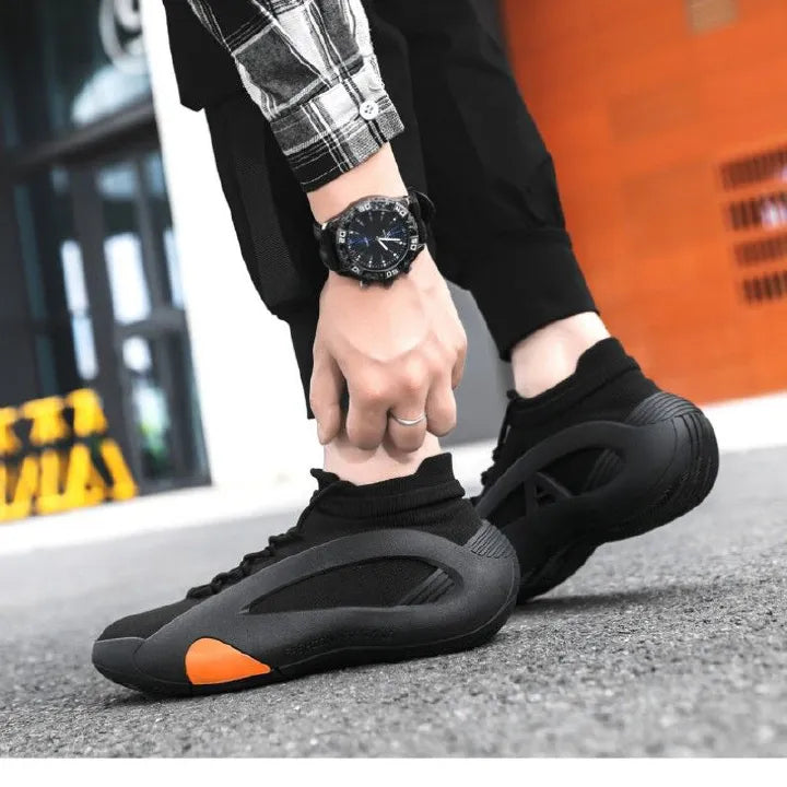 Mens Breathable Knit SlipOns Sneakers