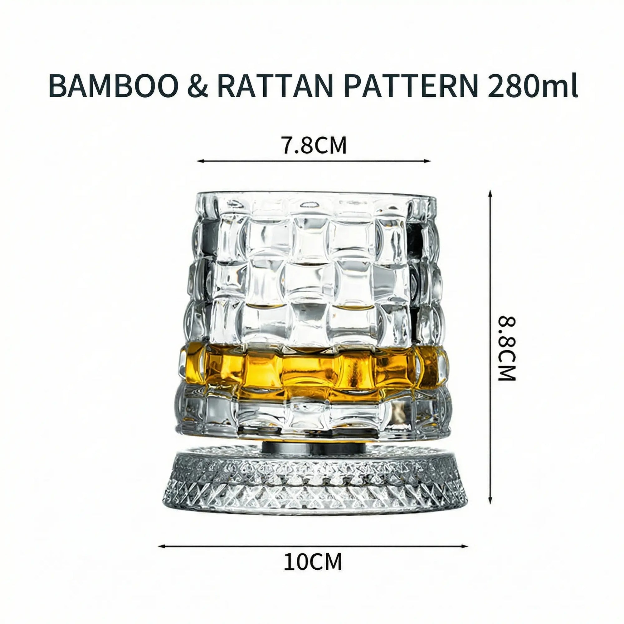 Diamond Cut Spinning Tumbler