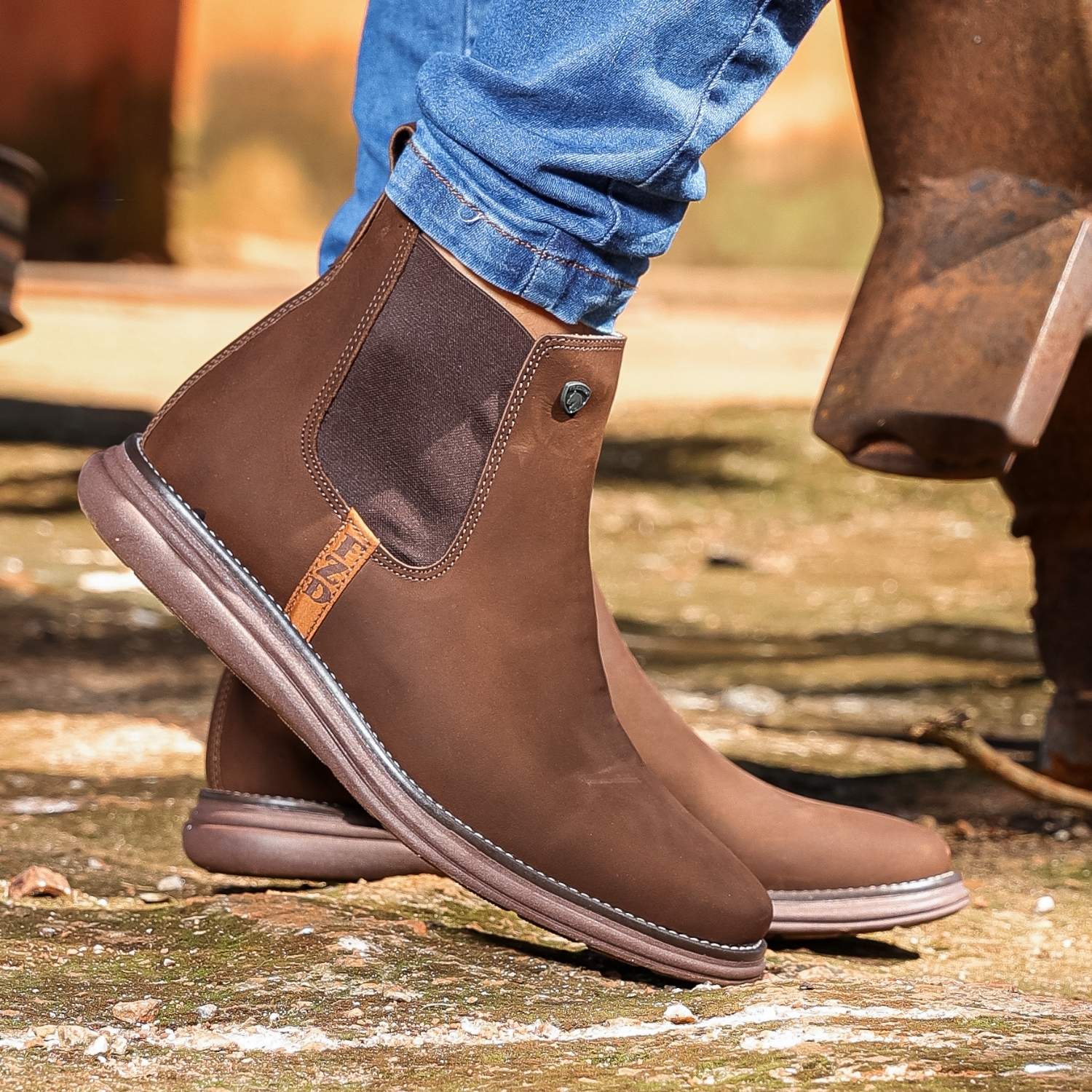Men's Round Toe Boot