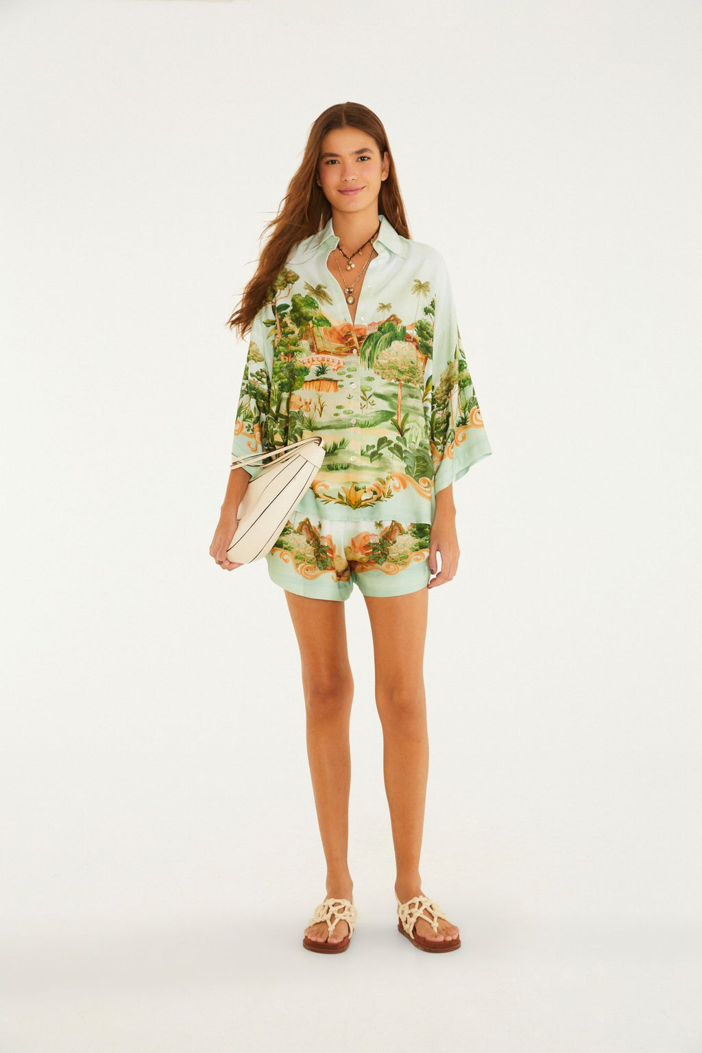 Walk in the Park Printed Shirt & Shorts SET