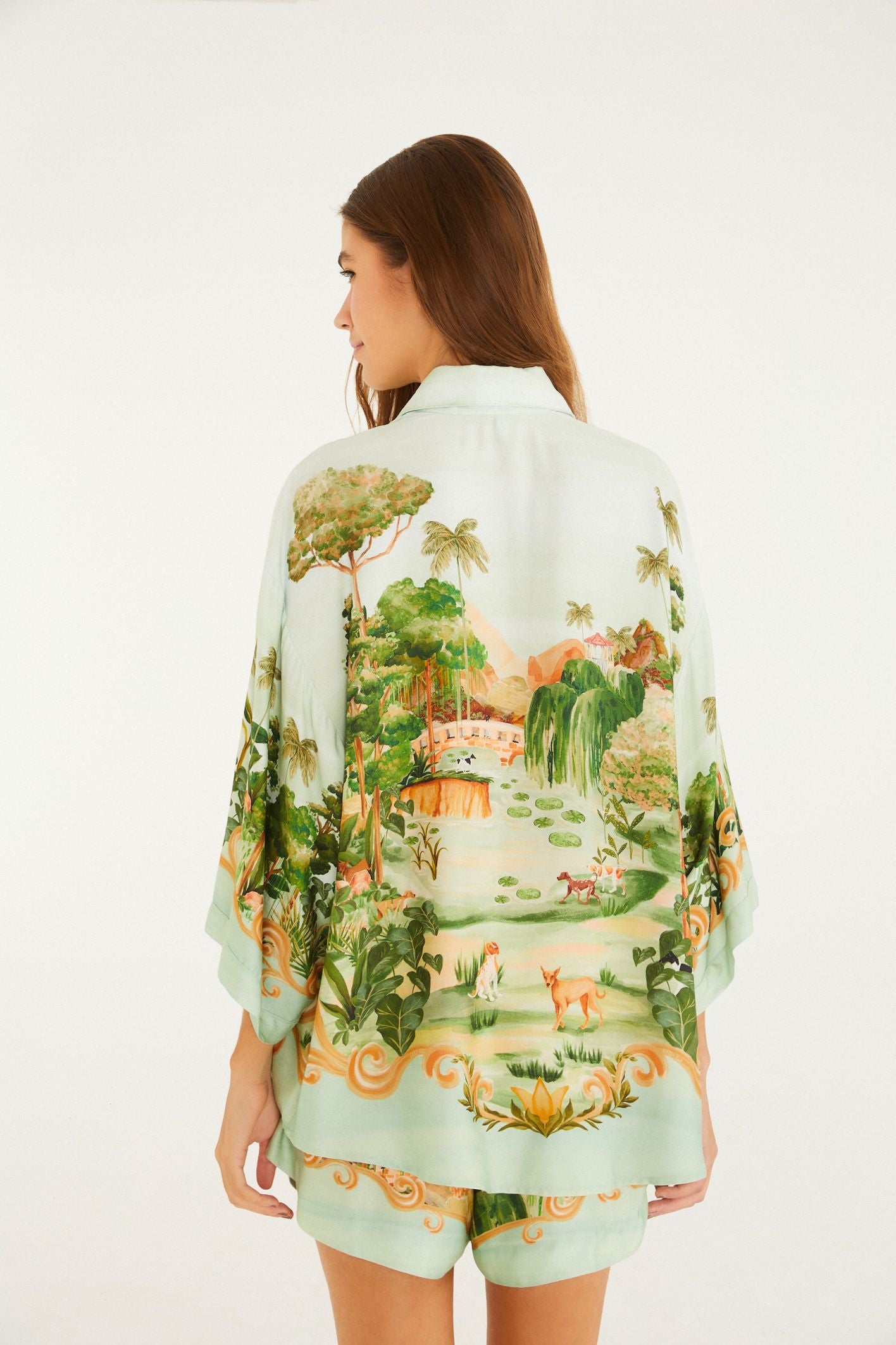 Walk in the Park Printed Shirt & Shorts SET