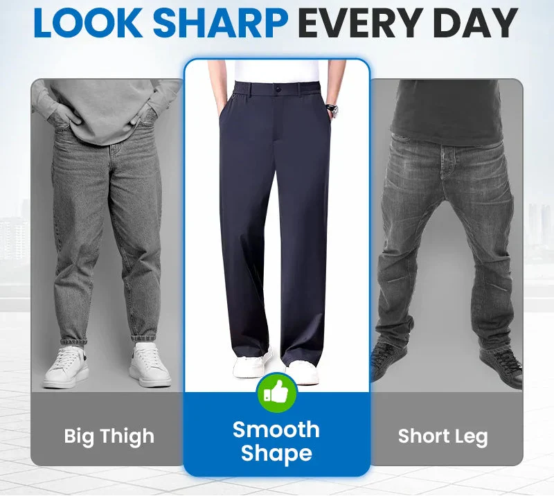 High-Stretch Breathable Waterproof and Quick-Drying  Ice Silk Trousers