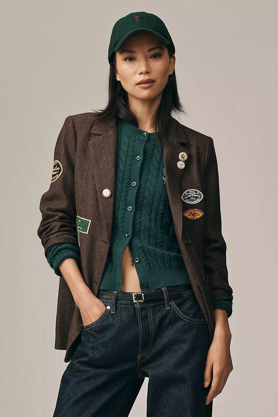 Patches Oversized Blazer