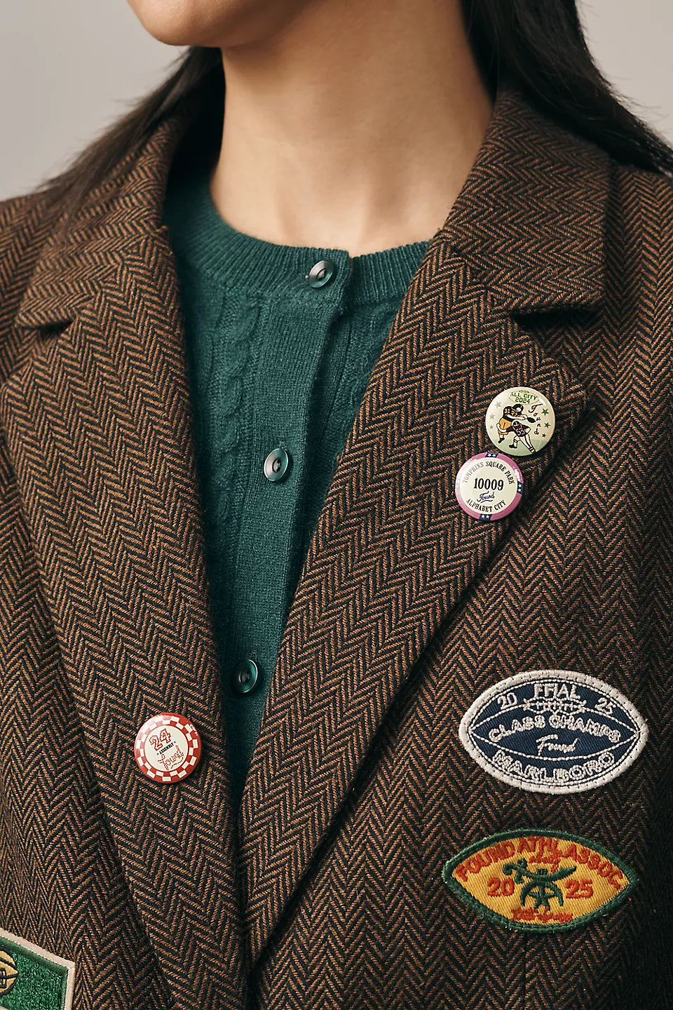 Patches Oversized Blazer