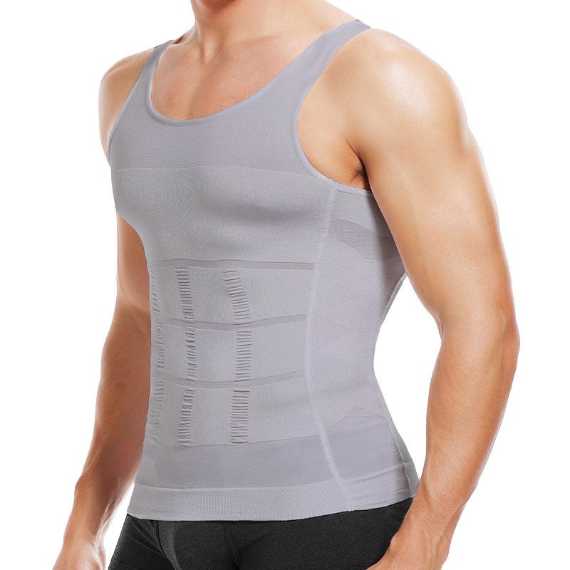 Men Solid Compression Vest Shaping Vest