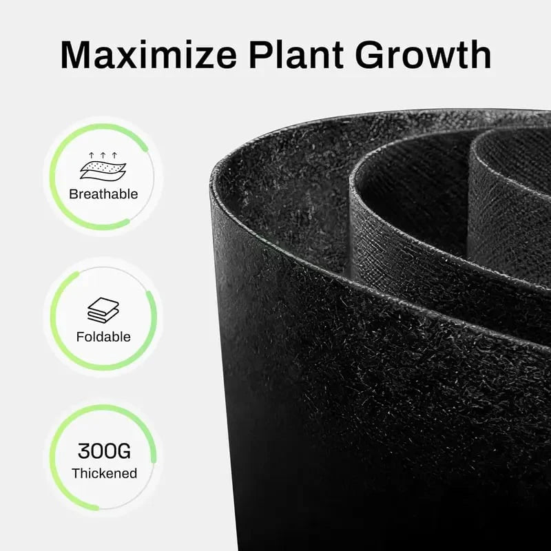🔥LAST DAY 49%OFF🌱 5-Pack 5 Gallon Grow Bags – Heavy Duty Aeration Fabric Pots with Handles for Vegetables, Flowers & Fruits 🪴