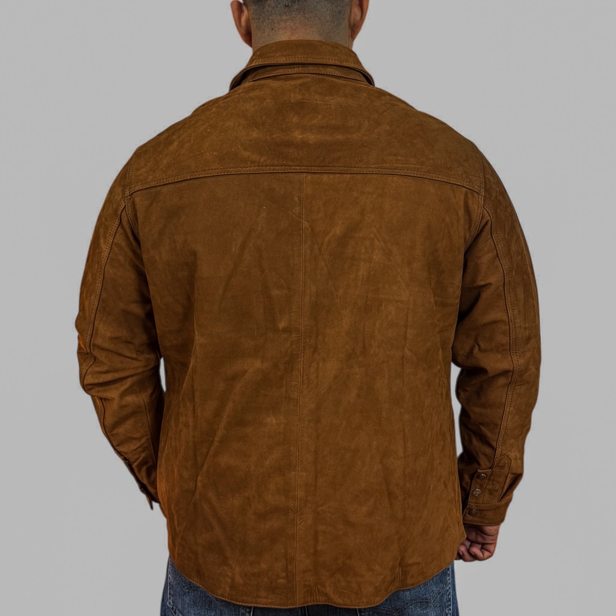 Original leather nubuck honey shirt