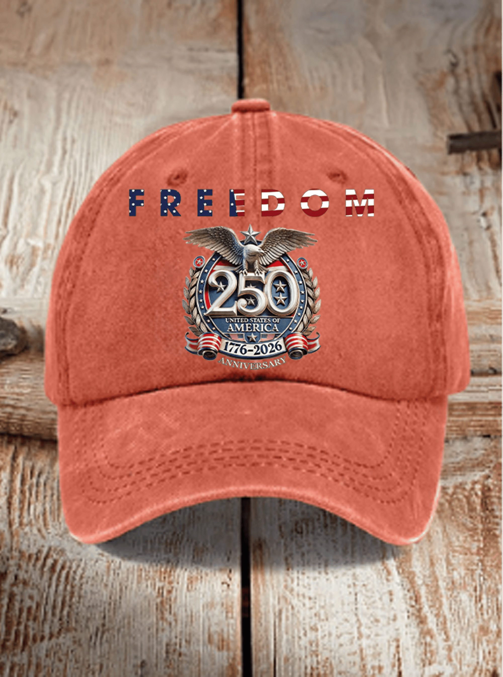 Unisex  American 250th Print  Casual  Hat