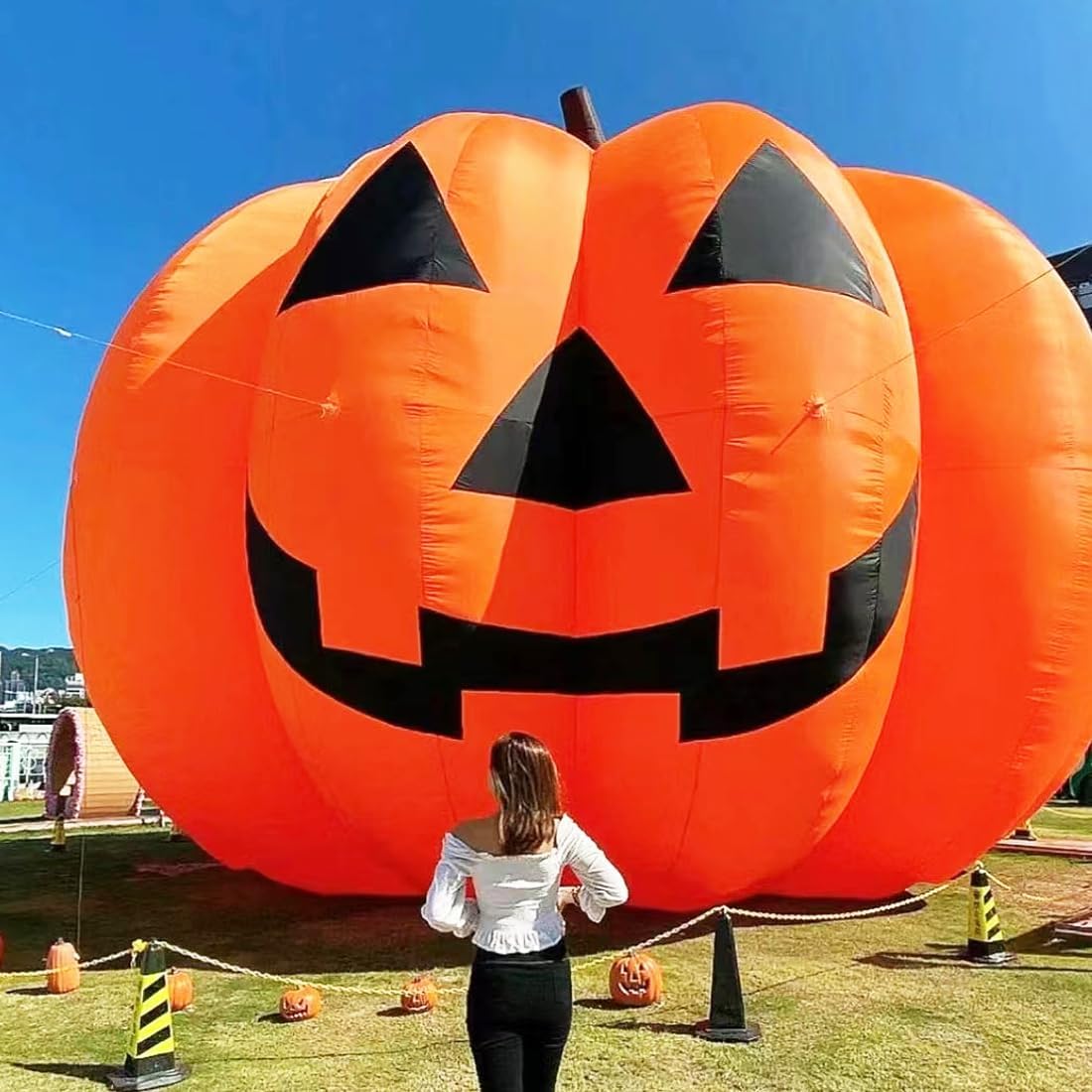 20Ft  Inflatables Pumpkin with 550W Waterproof Air Blower & LED Lights