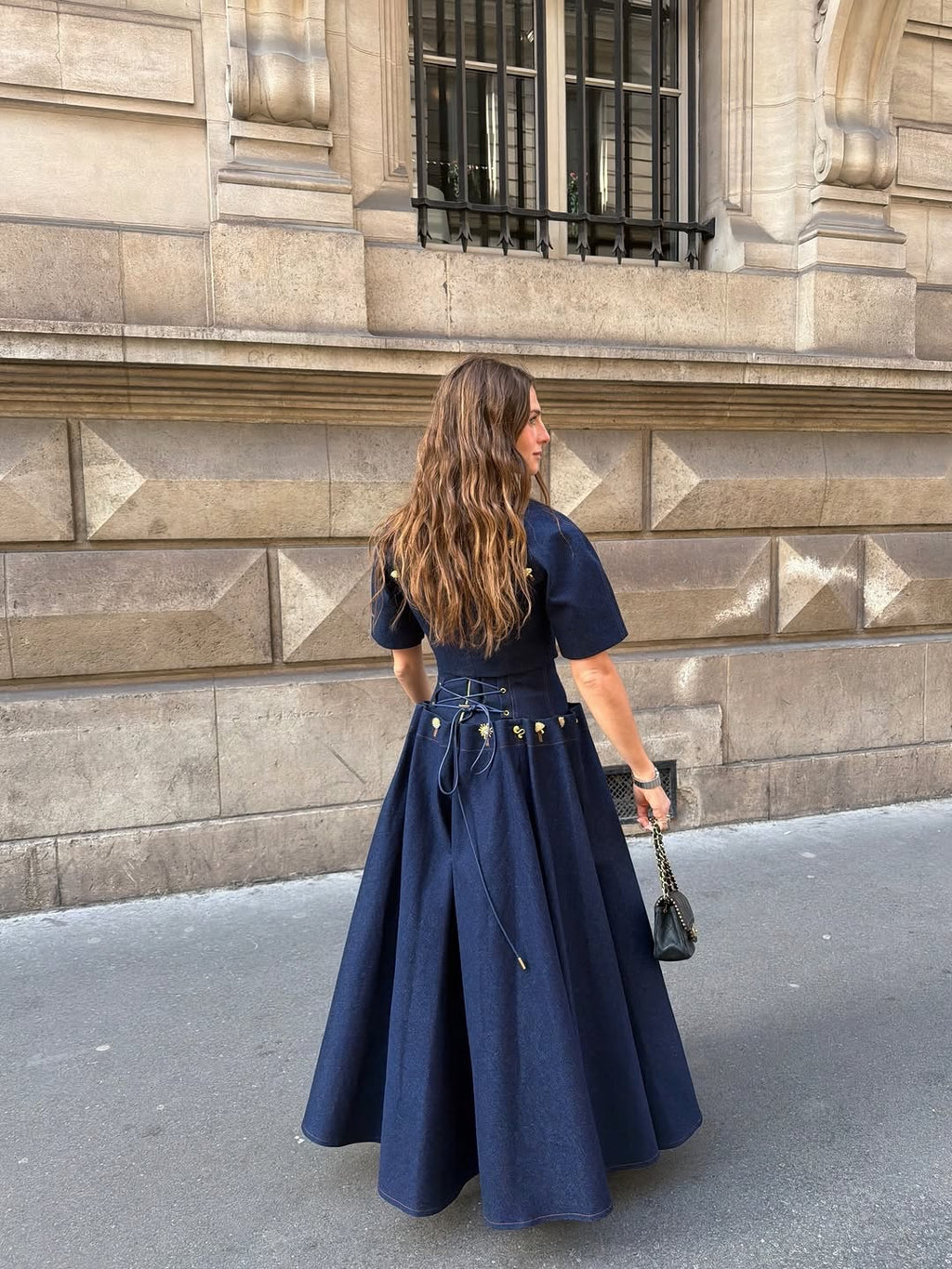 Sunset Indigo Long Sleeve & skirt SET