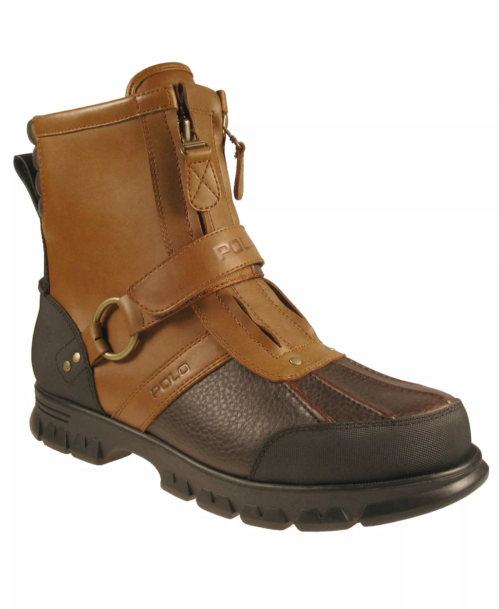 Polo Double Zipper Logo Hi Boots