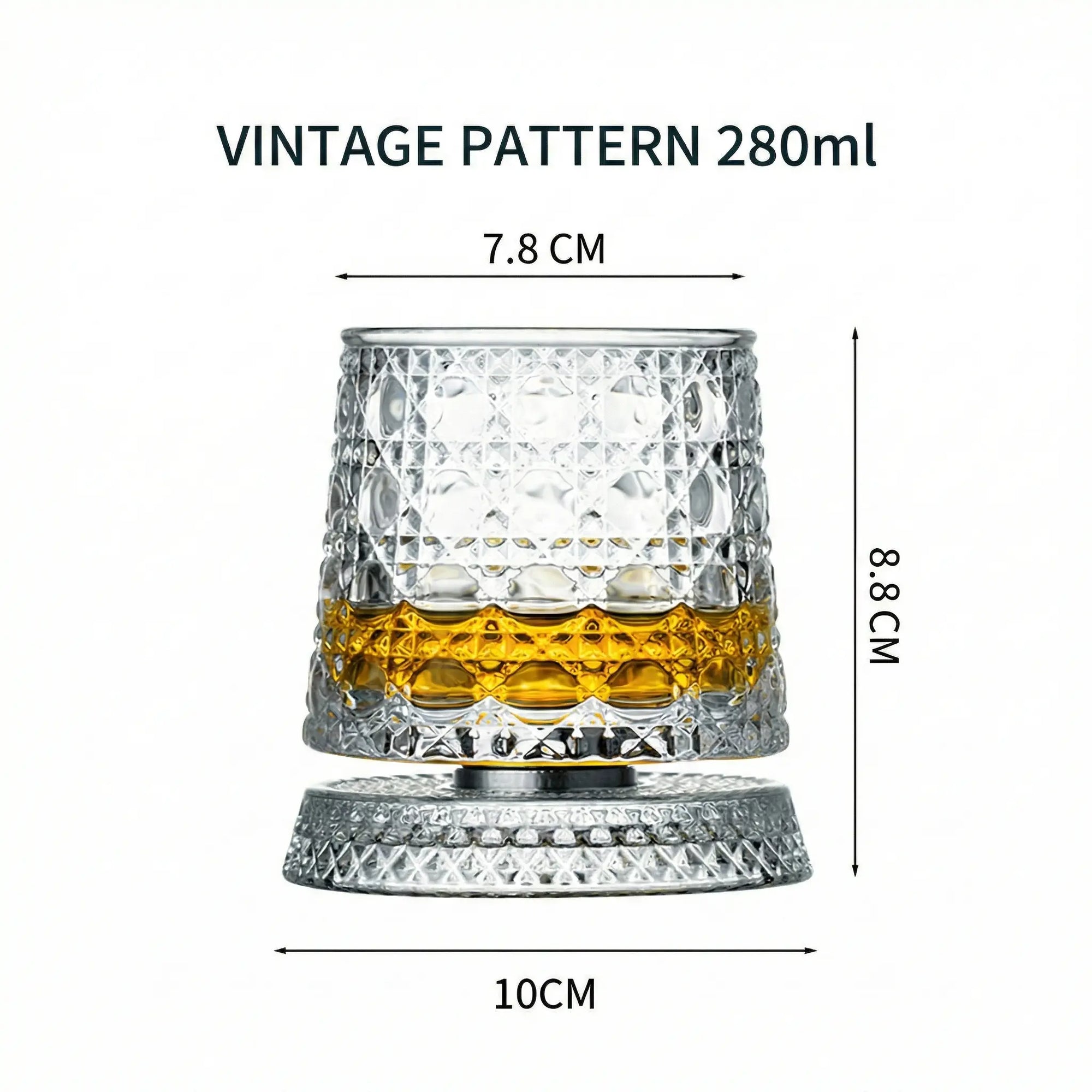 Diamond Cut Spinning Tumbler