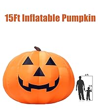 20Ft  Inflatables Pumpkin with 550W Waterproof Air Blower & LED Lights