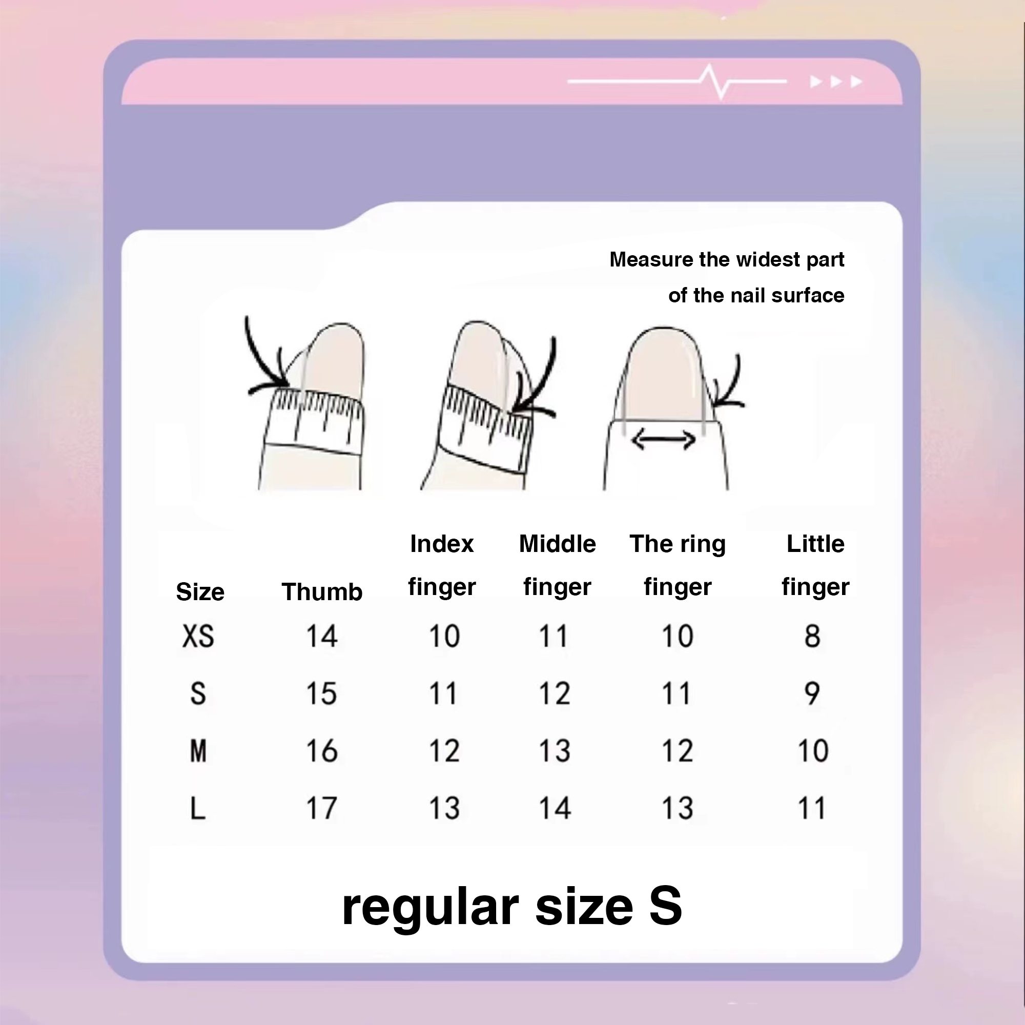Arctic Scallop Gradient｜Pink Coffin Nail｜ Press On Nails