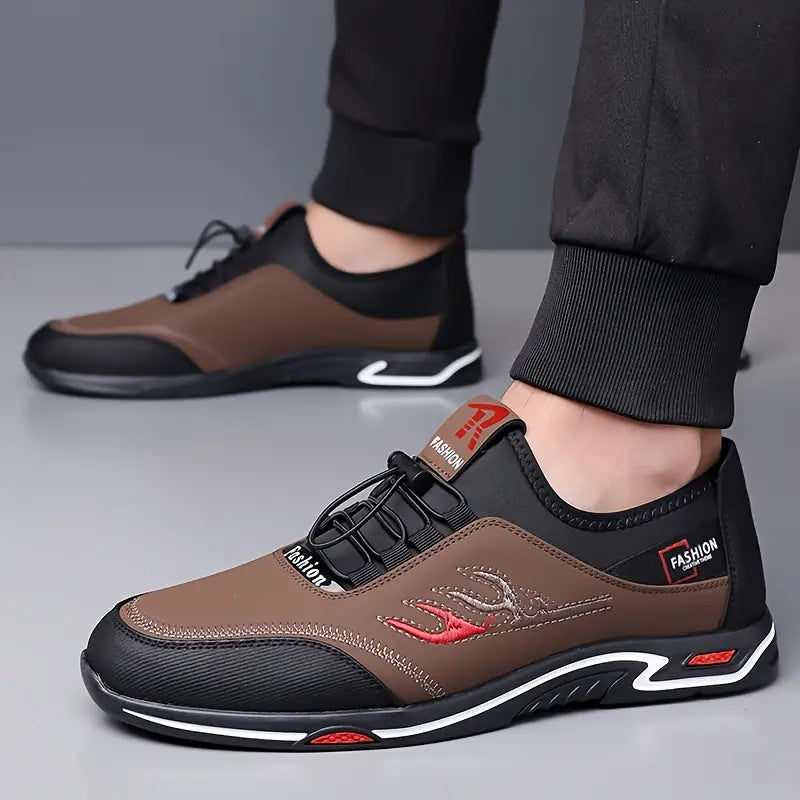 Mens Casual Breathable Lace-up Running Sneakers