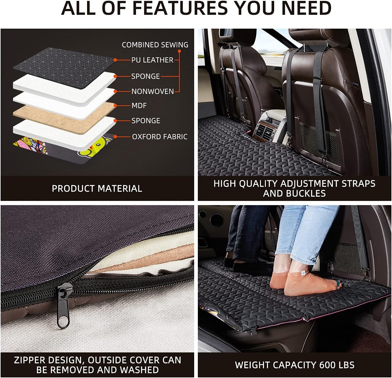 Portable Double-Sided Folding  Non-Inflatable Car Mattress