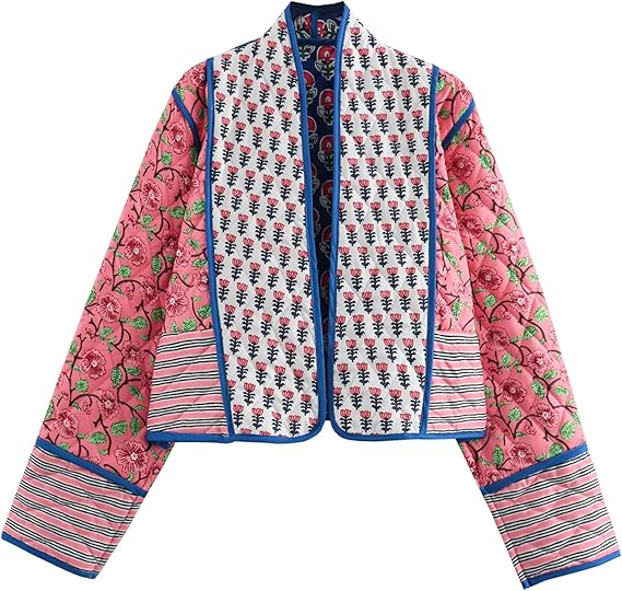 Women's Cropped Puffer Quilted Jacket