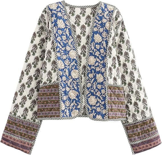 Women's Cropped Puffer Quilted Jacket