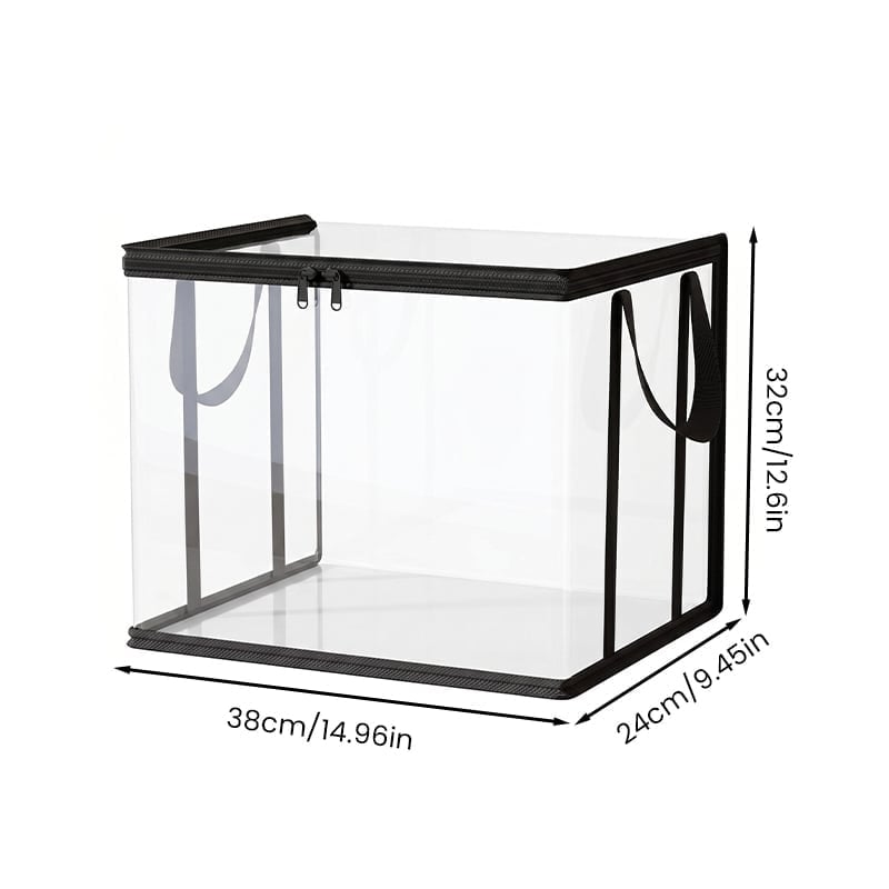 Premium Transparent Foldable Children's Doll Storage Bucket