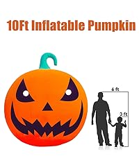 20Ft  Inflatables Pumpkin with 550W Waterproof Air Blower & LED Lights