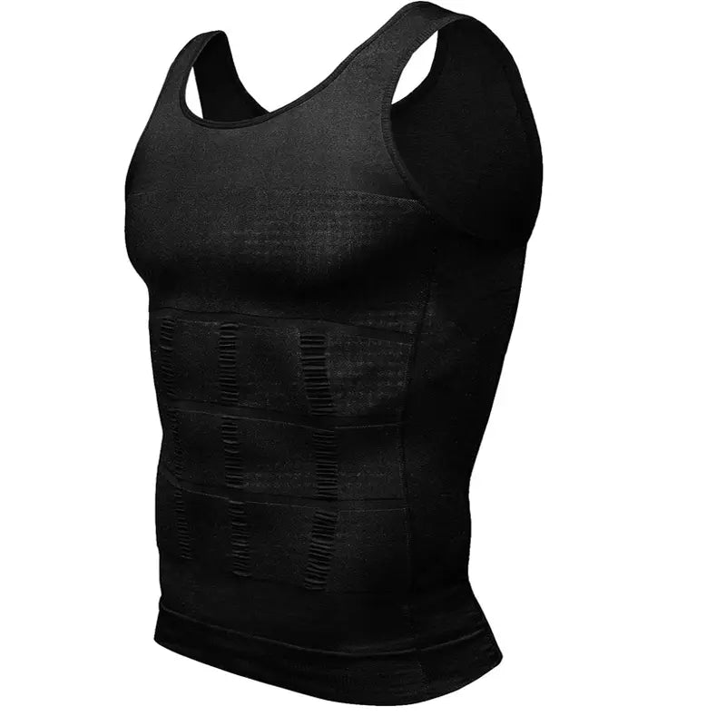 Men Solid Compression Vest Shaping Vest
