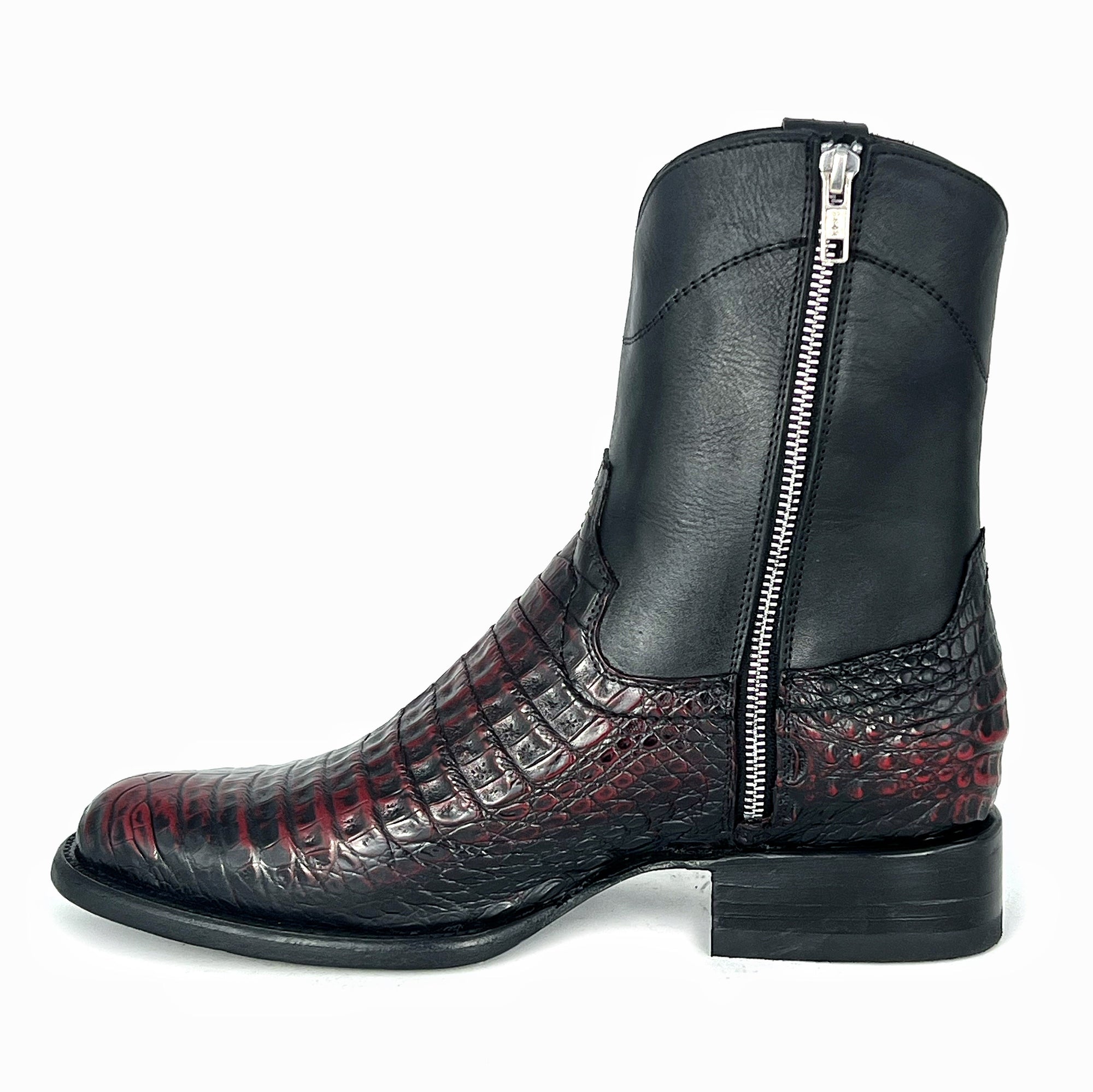Brown piton boots