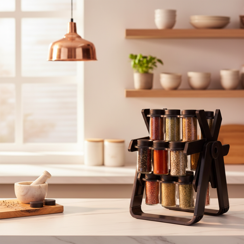Instant access to all your spices with a single, gentle twist