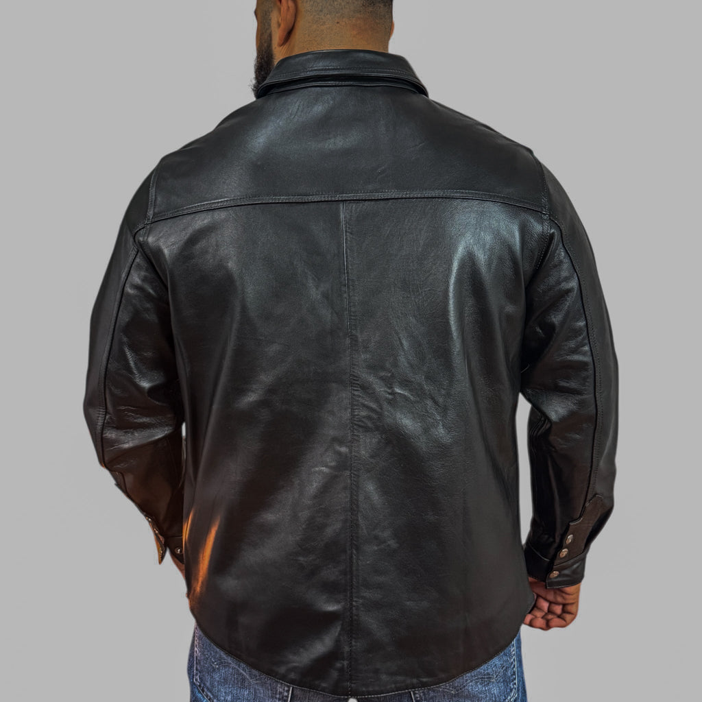 Original black leather shirt