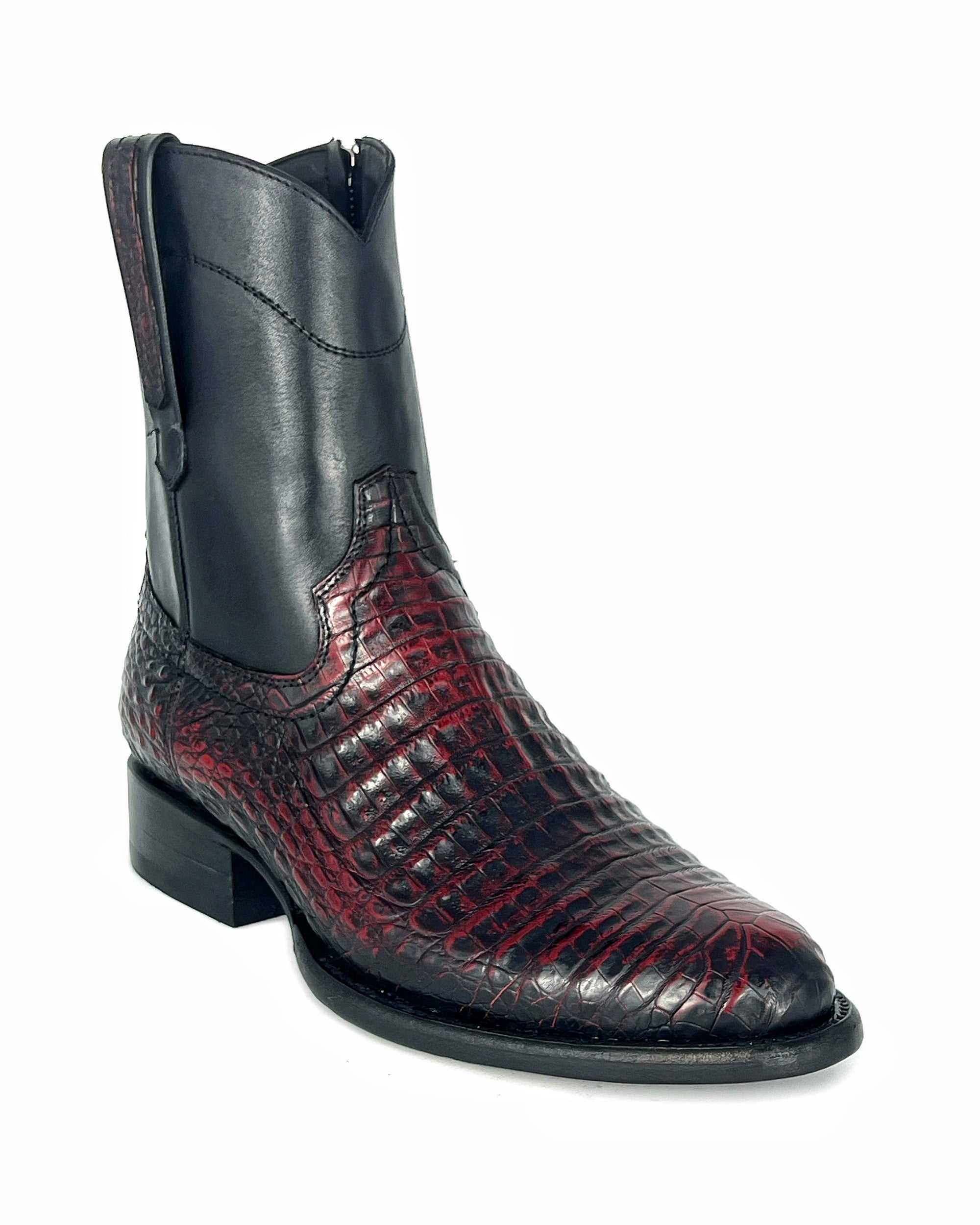Brown piton boots