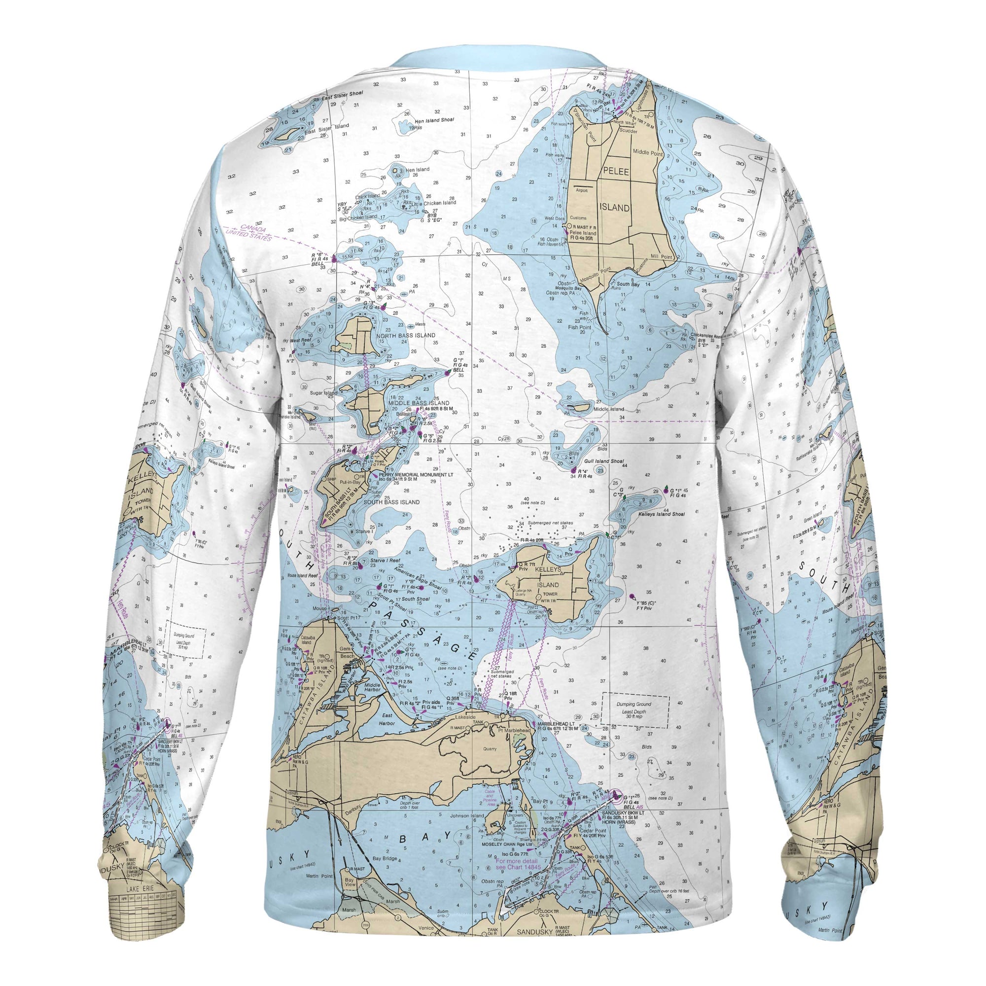 The Chart Room Logo Long Sleeve Performance Tee