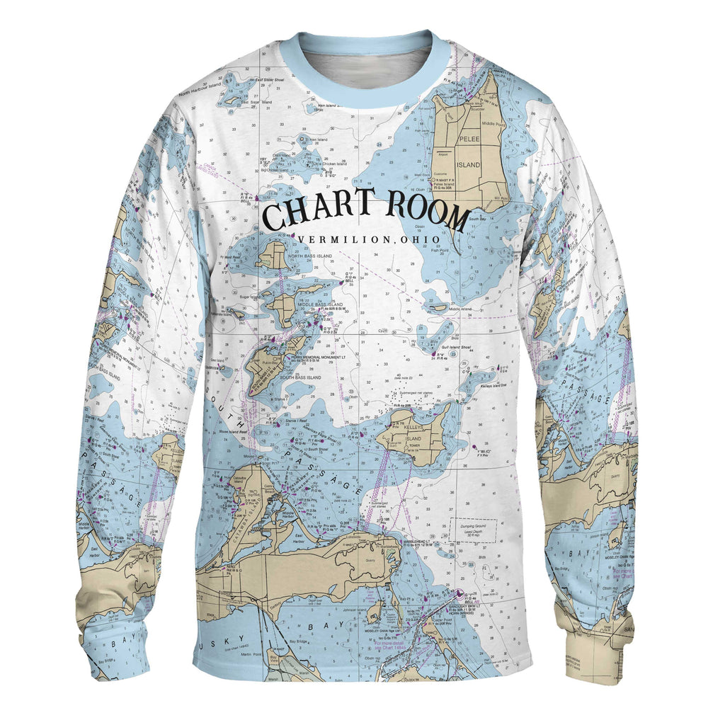 The Chart Room Logo Long Sleeve Performance Tee