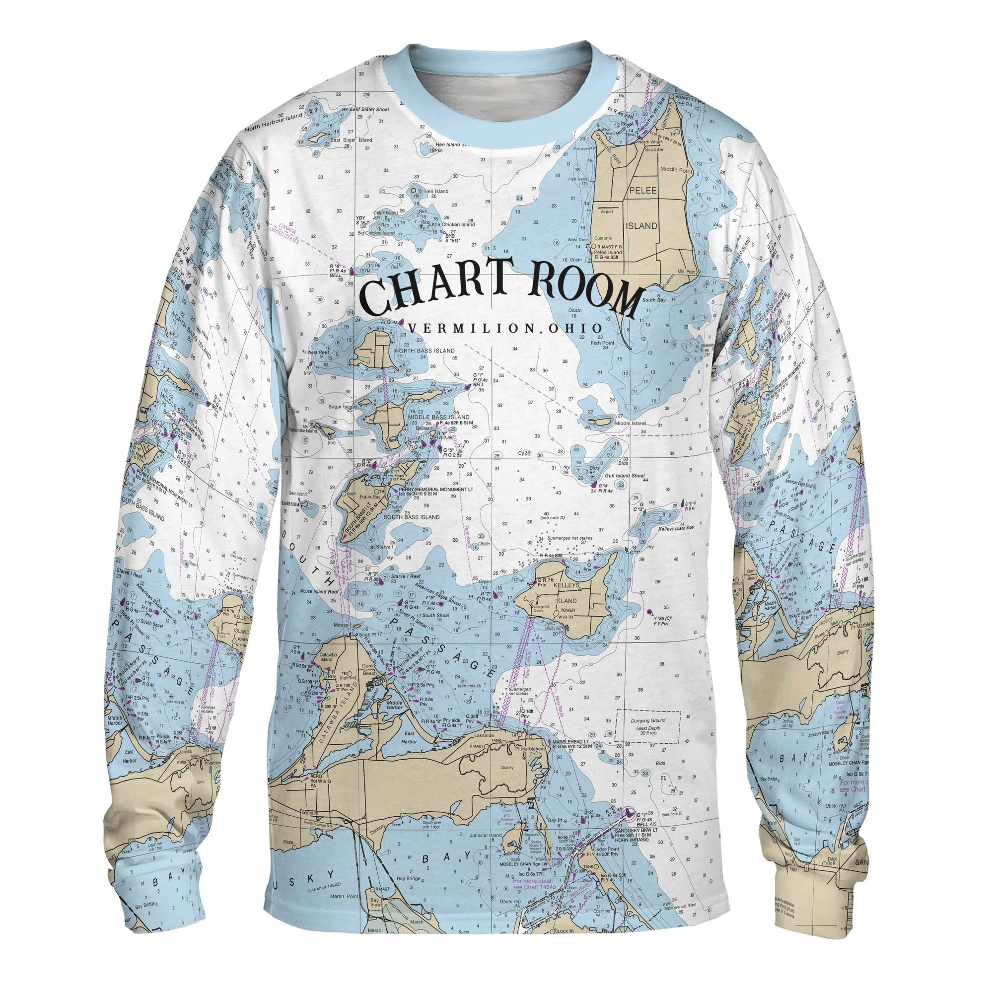 The Chart Room Logo Long Sleeve Performance Tee
