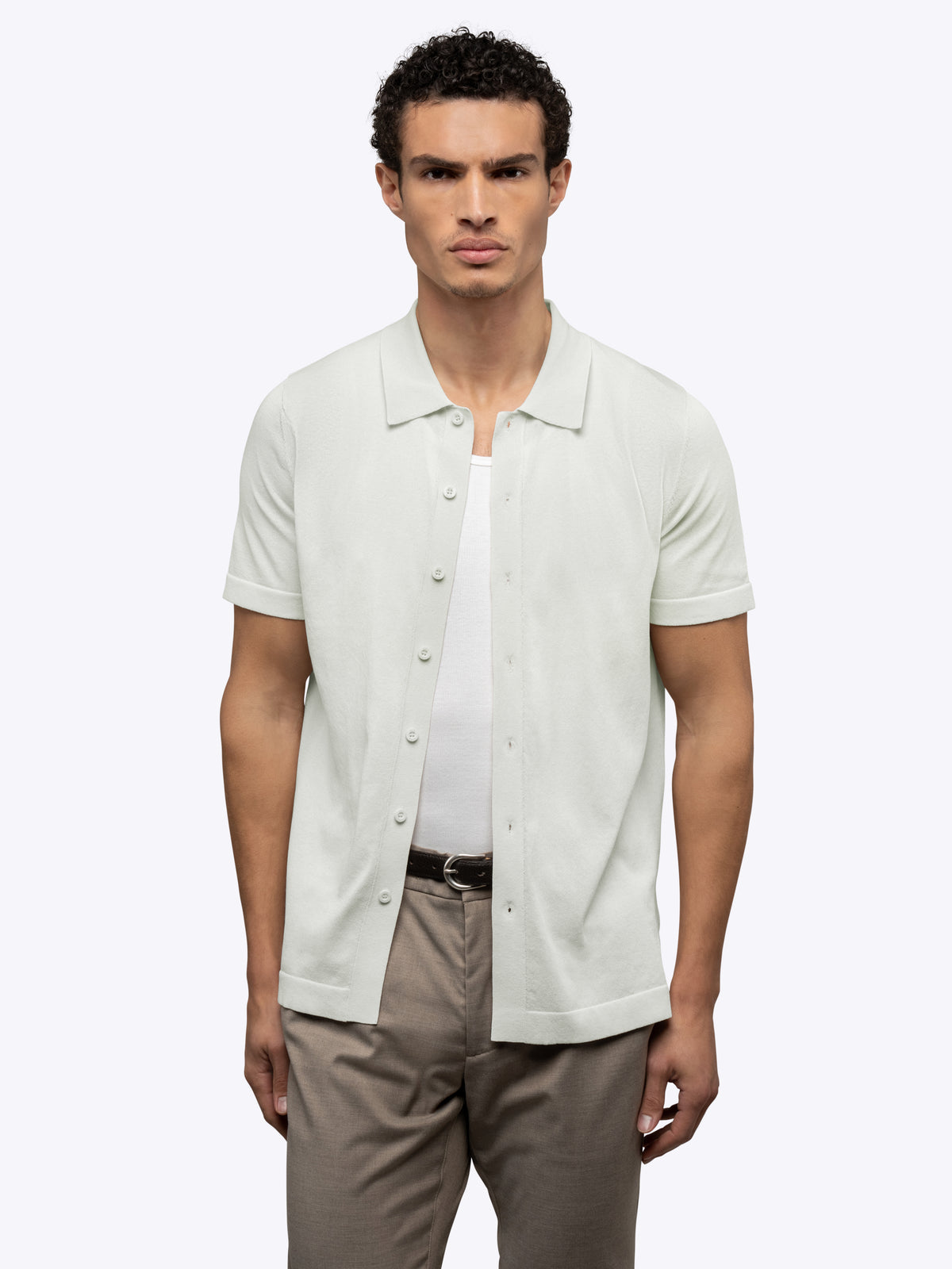 Riviera Knit Button Up