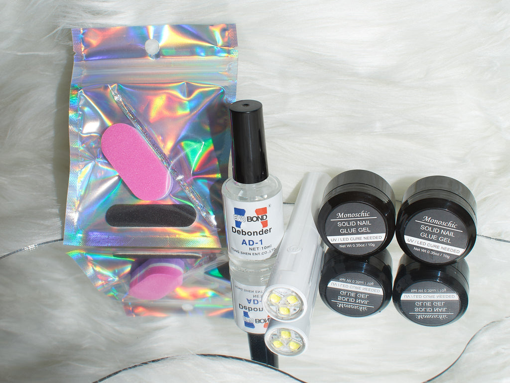 Monoschic Nails Solid Gel Glue Kit