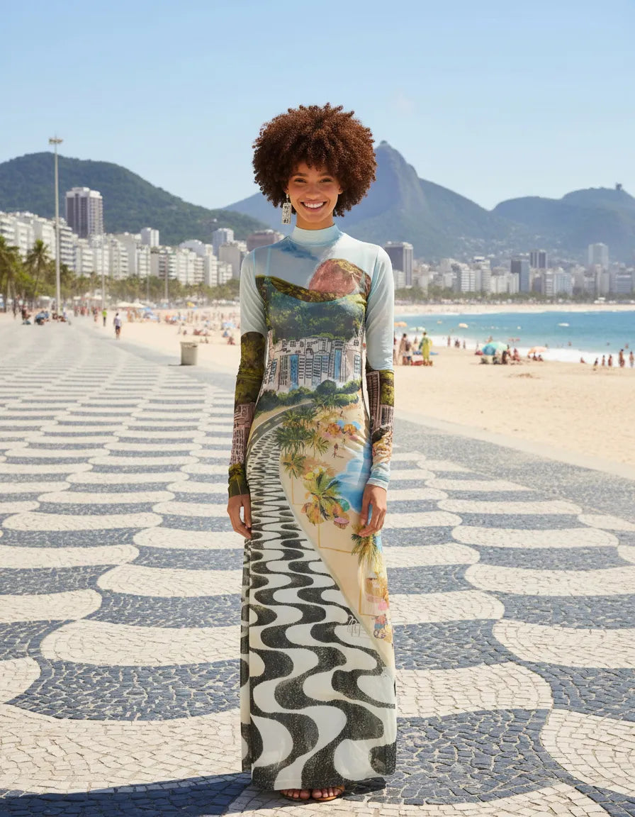 Tule cropped copacabana