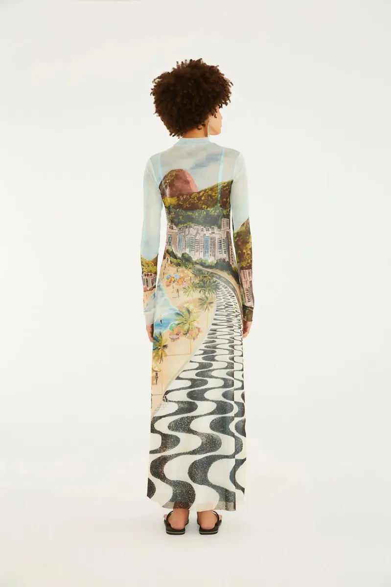 Tule cropped copacabana