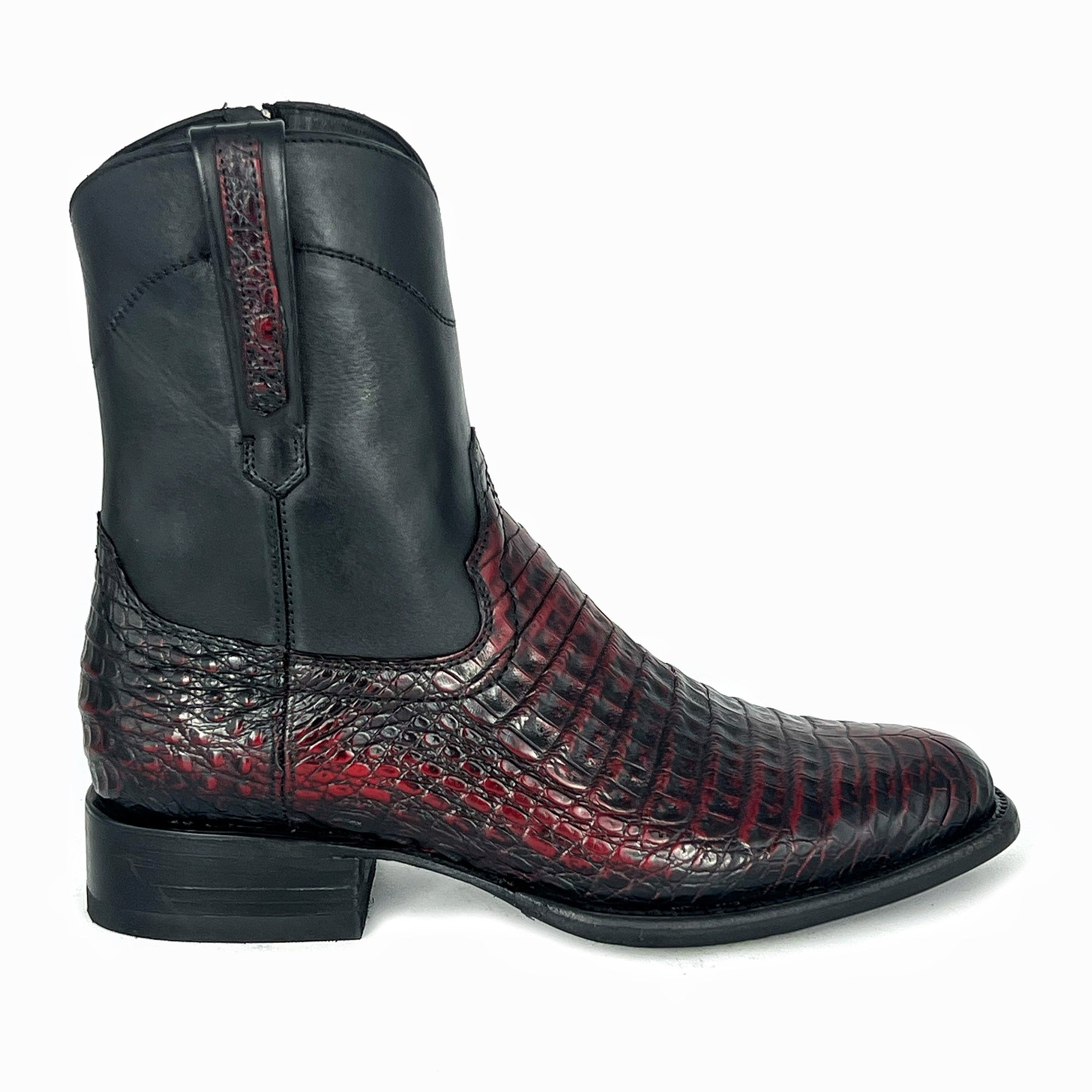 Brown piton boots