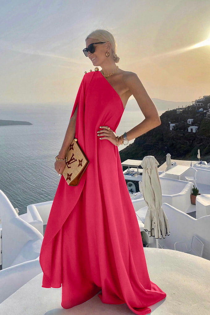 Long stunning gown with metallic details