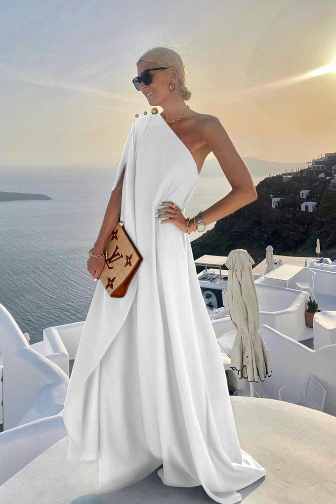 Long stunning gown with metallic details